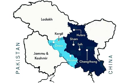 Five new districts carved out in Ladakh Union Territory are Zanskar, Drass, Changthang, Sham and Nubra. Image is representational.