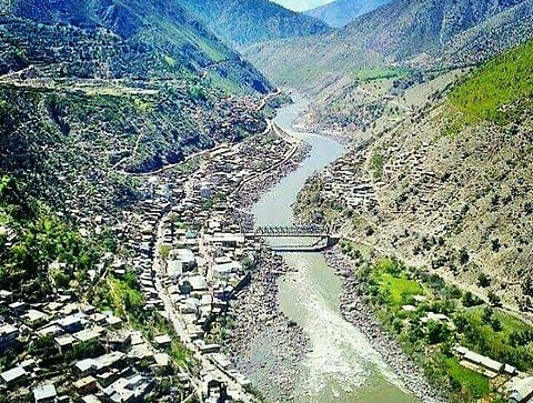 Thathri Town (East to West) in 2019.