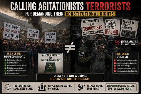Unrest in Pakistan administered Jammu and Kashmir and branding agitationists 'terrorists' for demanding their constitutional rights and implementation of the agreement signed in October 2025. Image is representational.