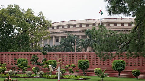 A file photo of old Parliament Building in New Delhi, India.