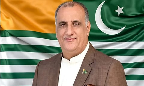 Dr Muhammad Najeeb Naqi Khan, who has been nominated to file papers for the post of President of Pakistan administered Jammu and Kashmir.