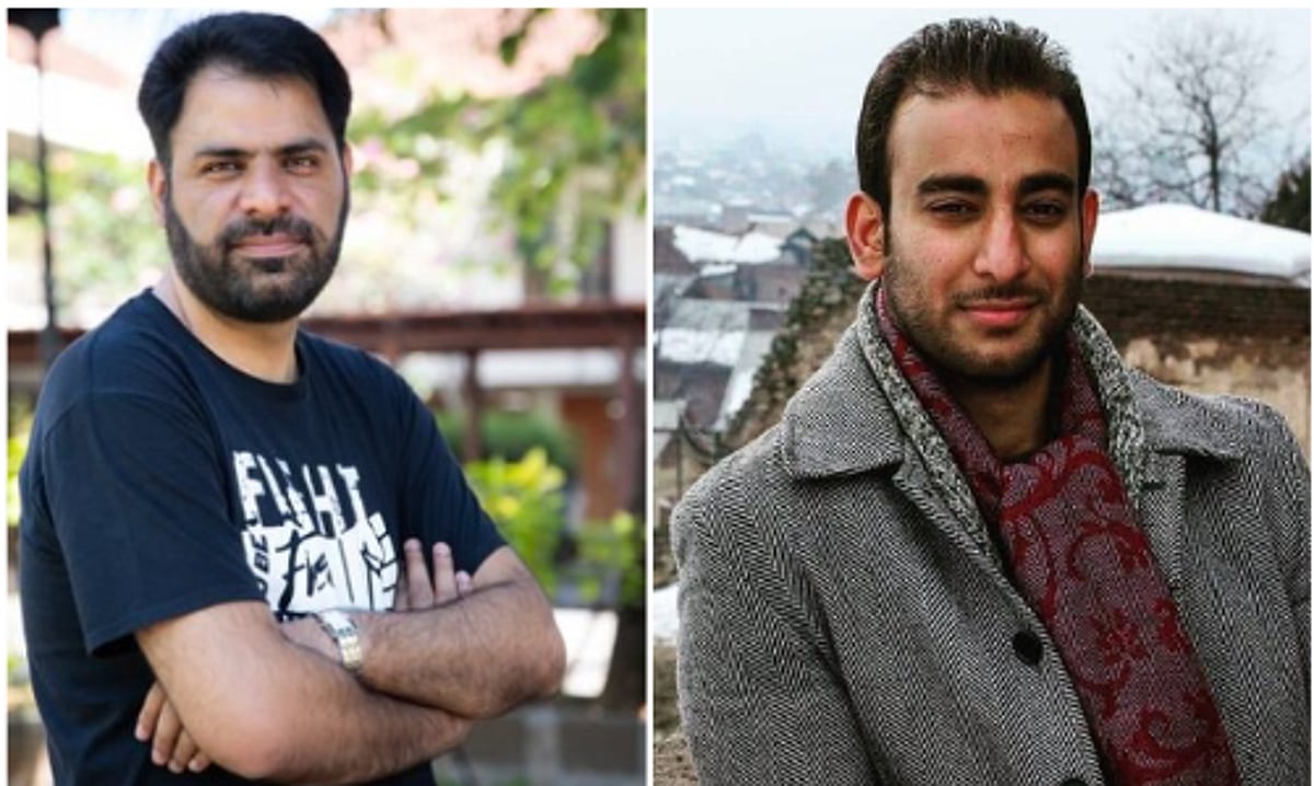 Kashmiri human rights defender Khurram Parvez and journalist-researcher Irfan Mehraj.