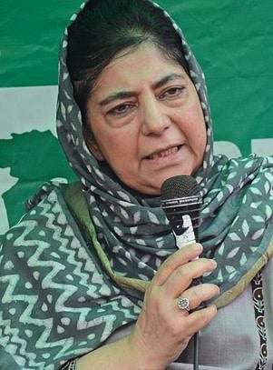 Former J&K Chief Minister and President of Peoples' Democratic Party, Mehbooba Mufti.