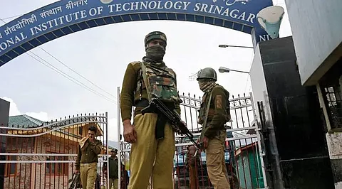 A file photo of the National Institute of Technology, Srinagar, J&K, where students protested against alleged ‘blasphemous posts’ on social media on Thursday, November 30, 2023.