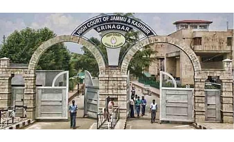 A file photo of J&K High Court at Srinagar. KT Photo/Qazi Irshad