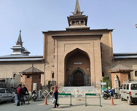 Jammu and Kashmir administration did not allow Friday prayers at historic Jamia Masjid for 7th consecutive week in Srinagar, Kashmir, November 24, 2023. KT Photo/Qazi Irshad