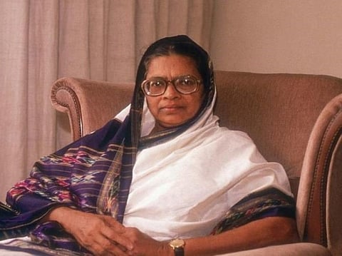 A file Photo of Justice Fathima Beevi. ANI Photo