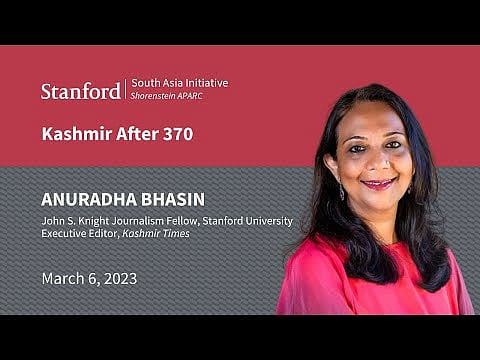 Kashmir After 370 | Anuradha Bhasin