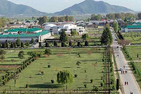 A file photo of University of Kashmir in Srinagar, Jammu and Kashmir.