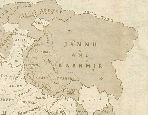 Map of J&K as it existed in 1946.