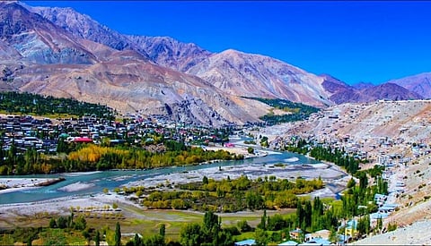 A file photo of Kargil town in Ladakh, which was bifurcated from Jammu and Kashmir and made Union Territory in 2019. Photo/Open Source