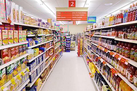 سوبر ماركت في دبي. يؤكد ارتفاع مشتريات السلع الاستهلاكية سريعة الاستهلاك على الطلب المستمر على الأدوات المنزلية الأساسية ومنتجات العناية الشخصية. — صورة أرشيفية