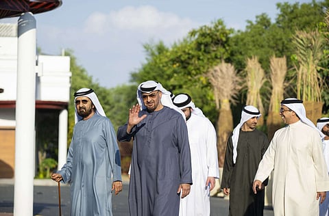 محمد بن زايد ومحمد بن راشد خلال اللقاء
الصور: وام