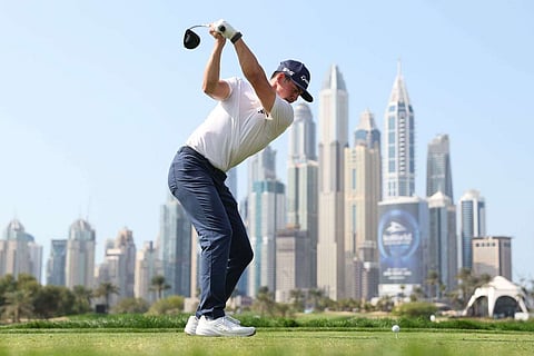 مايكل ثوربجورنسن، أثناء مشاركته في بطولة "هيرو دبي" لعام 2024.