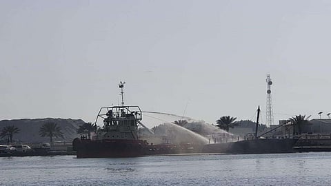 الحريق وقع في تمام الساعة 9.48 من مساء أمس الخميس