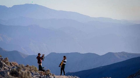 انخفضت درجات الحرارة إلى 7 درجات مئوية في جبل جيس برأس الخيمة