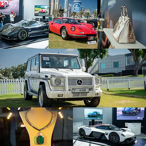 سيارات كلاسيكية جذابة معروضة للبيع في المزاد الثاني لدار "آر إم سوثبي" في دبي