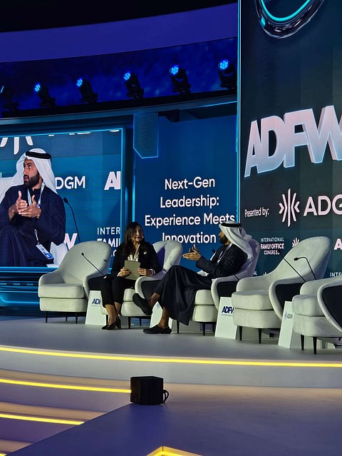 علي سجواني خلال أسبوع أبو ظبي المالي