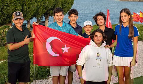 يشارك عدد كبير من اللاعبين من تركيا هذا الأسبوع في بطولة الولايات المتحدة للأطفال في الإمارات العربية المتحدة في نادي الحمرا للجولف، رأس الخيمة، الإمارات العربية المتحدة. - الصورة مقدمة