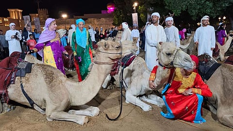 ختام الرحلة في قرية التراث في القرية العالمية يوم السبت.