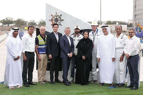 المسؤولون في حفل الافتتاح. — الصورة المرفقة