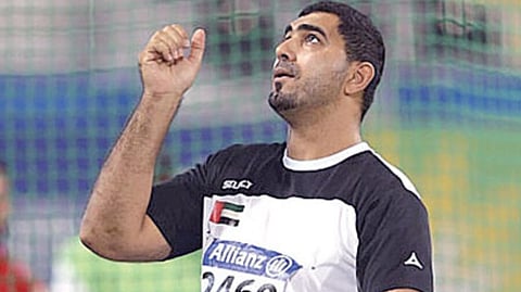 الرياضي الإماراتي عبد الله حيايي