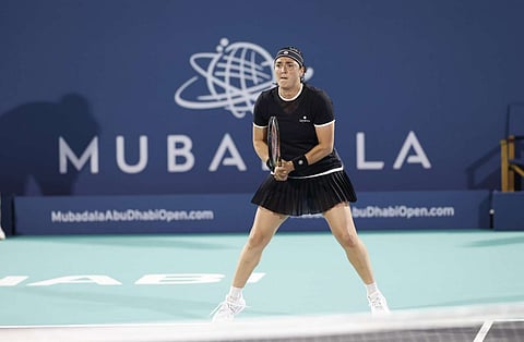 أُنس جابر خلال مباراتها ضد يلينا أوستابينكو. — الصورة مقدمة