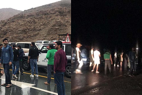 تقطعت السبل بنحو 300 مركبة تحمل 570 شخصاً على جبل جيس