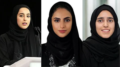 شما المزروعي وميرة السويدي وتُقى الهنائي