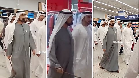 محمد بن راشد خلال الجولة