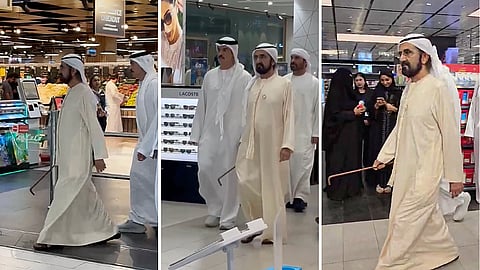 محمد بن راشد خلال الجولة