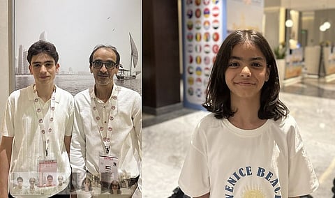 (يسار) ناجي سدر ومحمد سدر. (يمين) رندة سدر