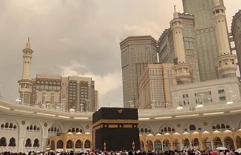 الصورة: لقطة شاشة من فيديو تمت مشاركته بواسطة Inside the Haramain على X