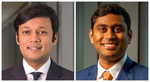 ديفيش كاتيار (يسار) وجايانث مانتري