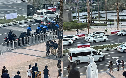 إدارة المرور من قبل سلطات دبي خلال ليلة رأس السنة