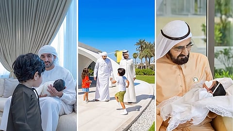 حمدان بن محمد يشارك العالم لحظاته العائلية لعام 2025