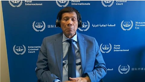 لقطة شاشة: المحكمة الجنائية الدولية