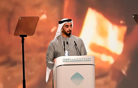 سيف بن زايد آل نهيان، نائب رئيس مجلس الوزراء ووزير الداخلية. صورة من كي تي بعدسة شهاب