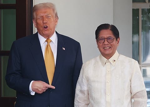 التقى الرئيس الأمريكي دونالد ترامب بالرئيس الفلبيني فرديناند ماركوس الابن في البيت الأبيض في يوليو من العام الماضي