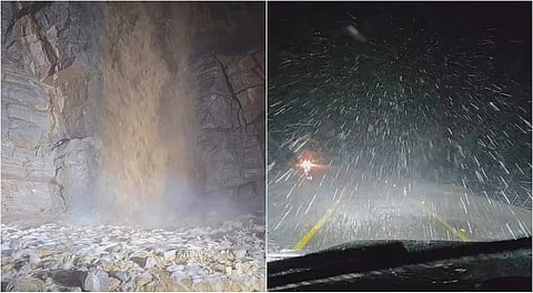 صباح الأحد الماطر.. شلالات جيس تتصدر المشهد