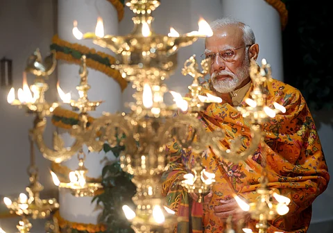 ராமர் கோயில் திறப்பு விழாவில் பிரதர் மோடி