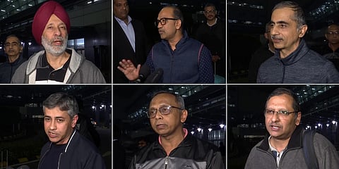 கத்தாரிலிருந்து நாடு திரும்பிய இந்திய கடற்படை முன்னாள் அதிகாரிகள்