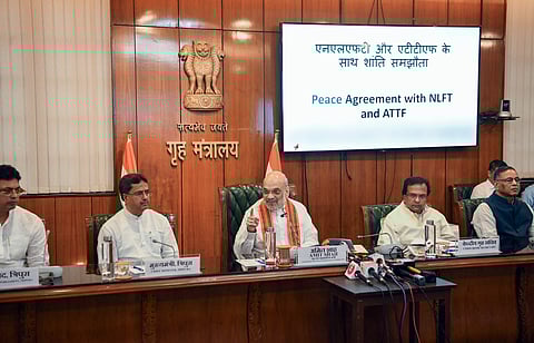 வடகிழக்கு ஆயுதக்குழுக்களுடன் அமைதி உடன்படிக்கையைக் கையெழுத்திட்ட மத்திய அரசு