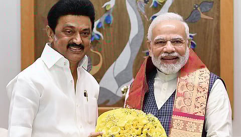 பிரதமர் மோடியை சந்தித்த முதல்வர் ஸ்டாலின்