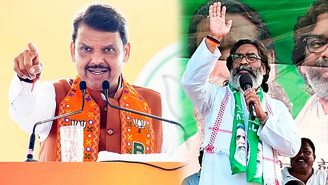 மஹாராஷ்டிரத்தில் பாஜக கூட்டணி, ஜார்க்கண்டில் காங்கிரஸ் கூட்டணி வெற்றிமுகம்!