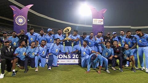 சையத் முஷ்டாக் அலி கோப்பை: மும்பை சாம்பியன்