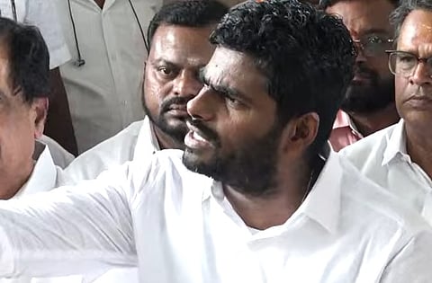 திமுகவை ஆட்சியில் இருந்து அகற்றும் வரை செருப்பு அணியமாட்டேன்: அண்ணாமலை