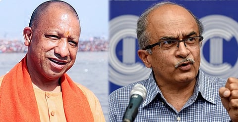 பிரயாக்ராஜ் திரிவேணி சங்கம நீர்: யோகி ஆதித்யநாத்துக்கு பிரசாந்த பூஷண் சவால்!