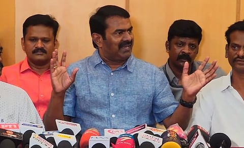 கச்சத்தீவை மீட்கக் கடிதம் எழுதுவது கேடுகெட்ட நாடகம்: சீமான் விமர்சனம் | Seeman | NTK |