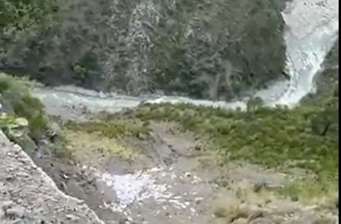 விபத்து ஏற்பட்ட பள்ளத்தாக்கு